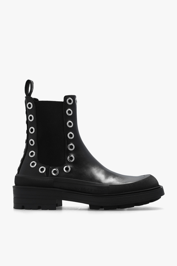 Alexander mcqueen skull boots best sale